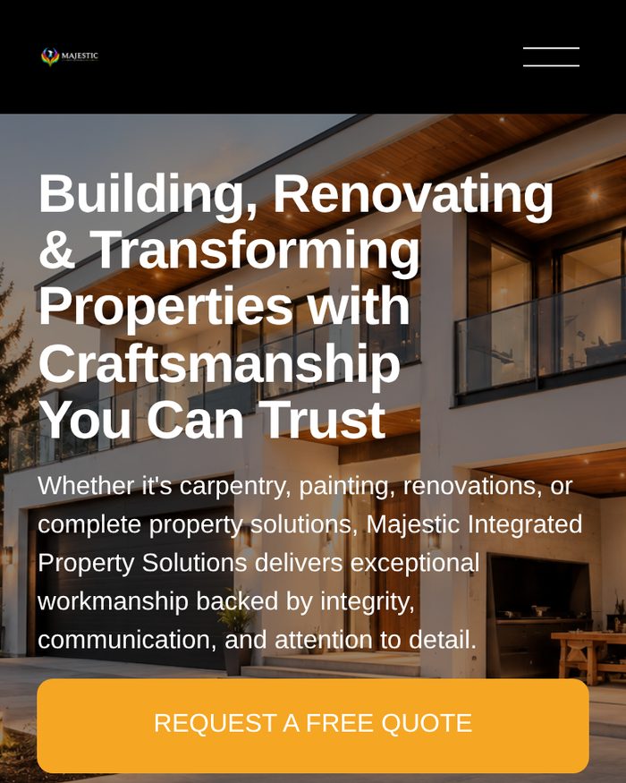 Majestic MIPS Squarespace website homepage