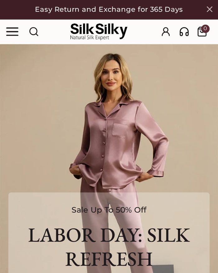 SILKSILKY website homepage